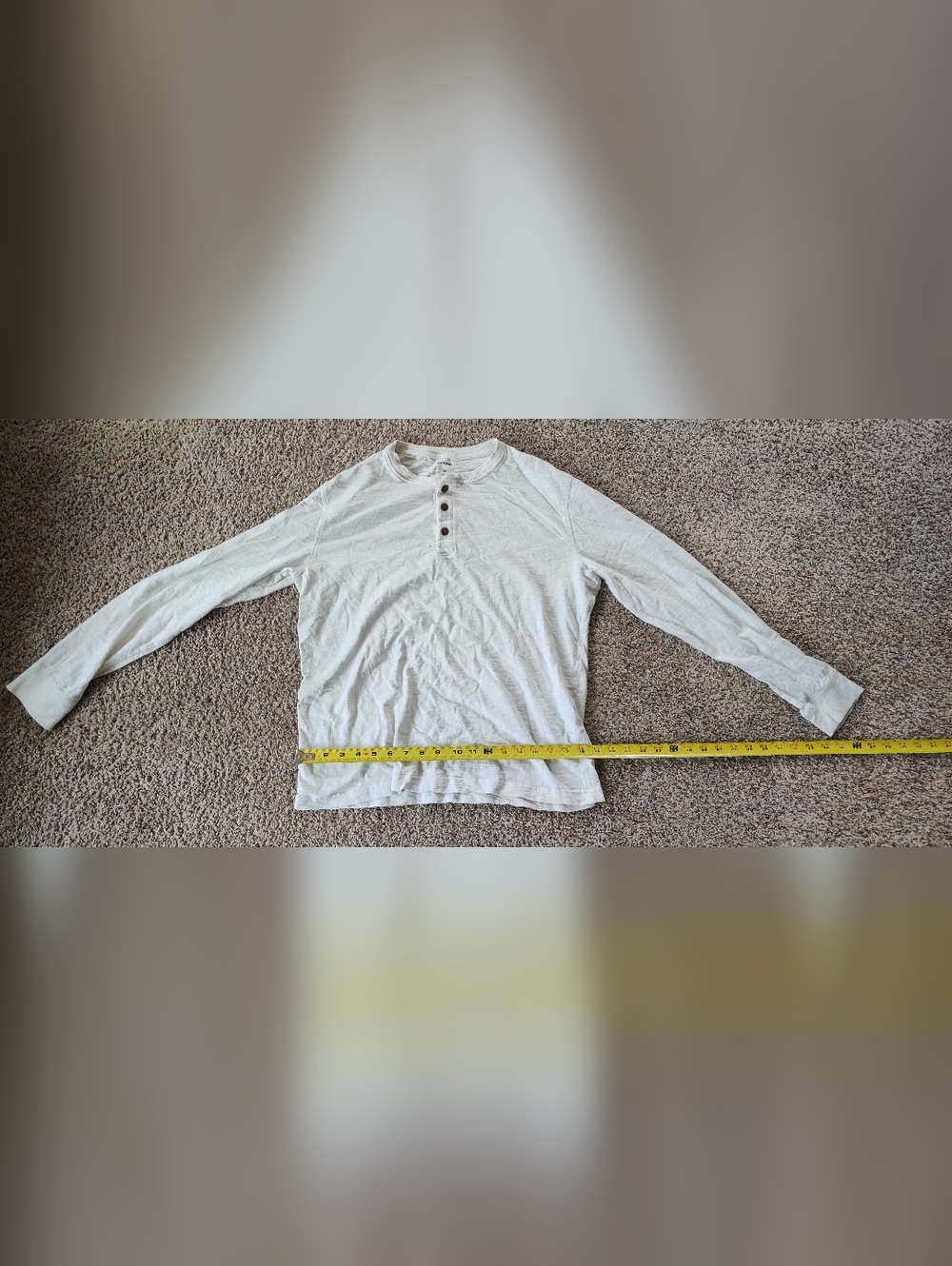 Men's Sonoma White Long Sleeve Shirt Medium